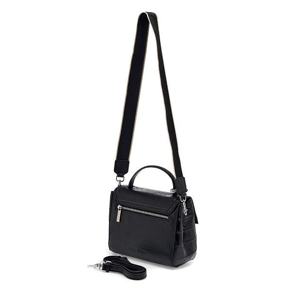 JS-1952-04 черная сумка женская (кожа) Jane's Story Jane's Story, Артикул: JS-1952-04 фото №1