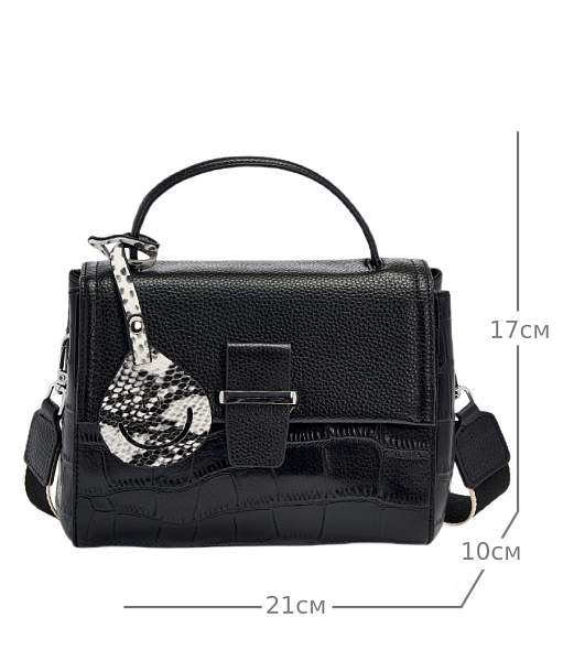 JS-1952-04 черная сумка женская (кожа) Jane's Story Jane's Story, Артикул: JS-1952-04 фото №1