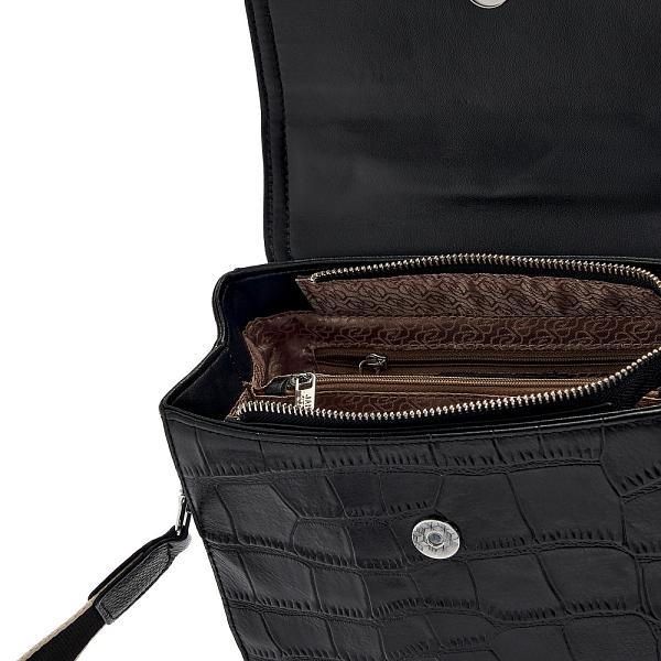 JS-1952-04 черная сумка женская (кожа) Jane's Story Jane's Story, Артикул: JS-1952-04 фото №1