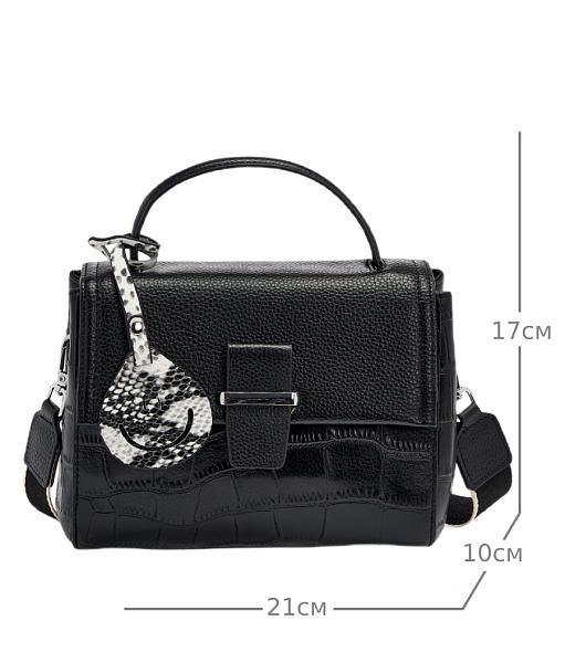 JS-1952-04 черная сумка женская (кожа) Jane's Story Jane's Story, Артикул: JS-1952-04 фото №1