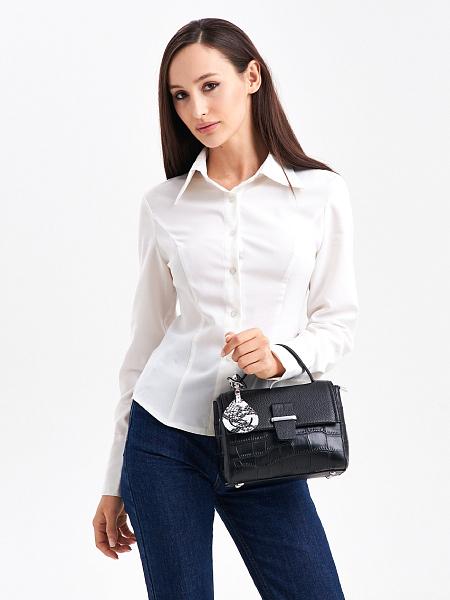 JS-1952-04 черная сумка женская (кожа) Jane's Story Jane's Story, Артикул: JS-1952-04 фото №1