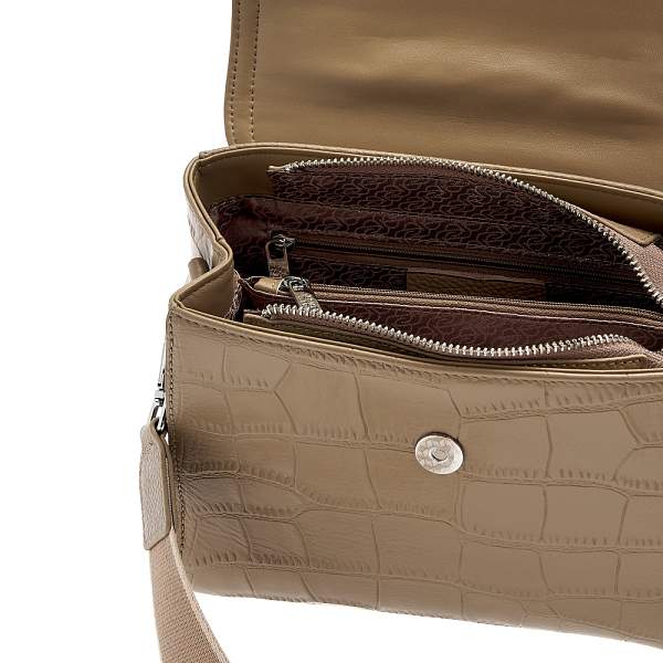 JS-1952-80 бежевая сумка женская (кожа) Jane's Story Jane's Story, Артикул: JS-1952-80 фото №1