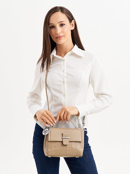 JS-1952-80 бежевая сумка женская (кожа) Jane's Story Jane's Story, Артикул: JS-1952-80 фото №1