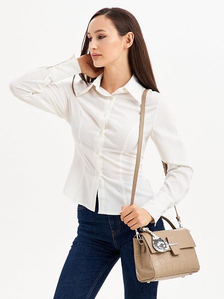 JS-1952-80 бежевая сумка женская (кожа) Jane's Story Jane's Story, Артикул: JS-1952-80 фото №1