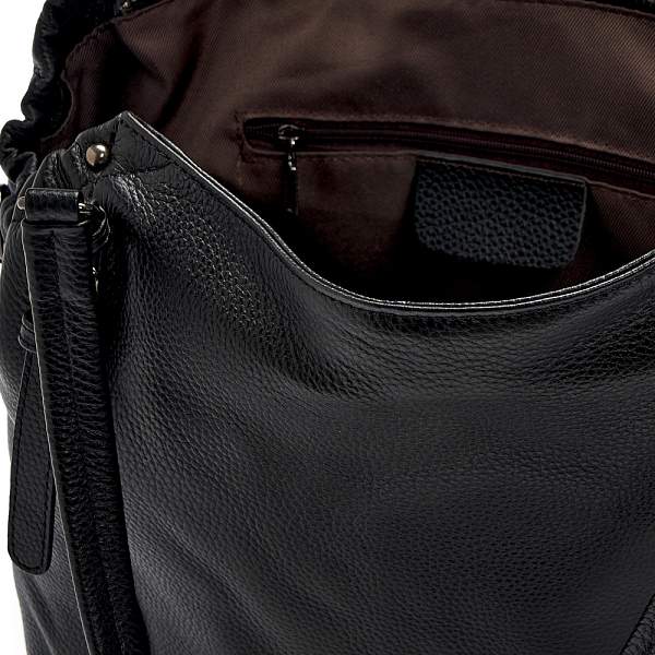 JS-1923-04 черная сумка женская (кожа) Jane's Story Jane's Story, Артикул: JS-1923-04 фото №1