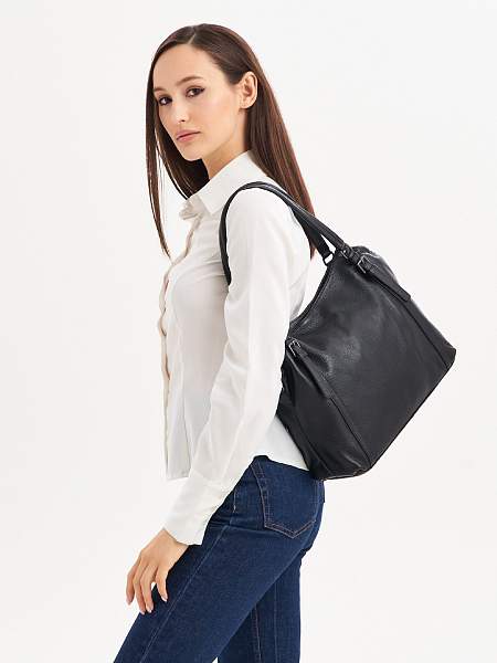 JS-1923-04 черная сумка женская (кожа) Jane's Story Jane's Story, Артикул: JS-1923-04 фото №1