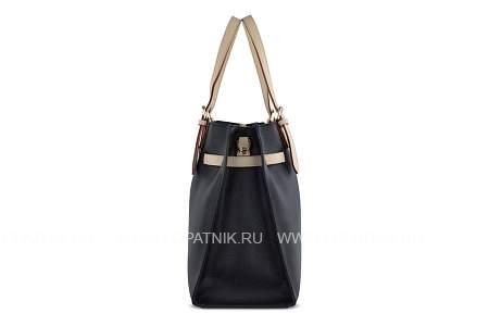 сумка наплечная женская bugatti ella, черная, полиуретан, 37,5х13,5х28 см 49663901 BUGATTI