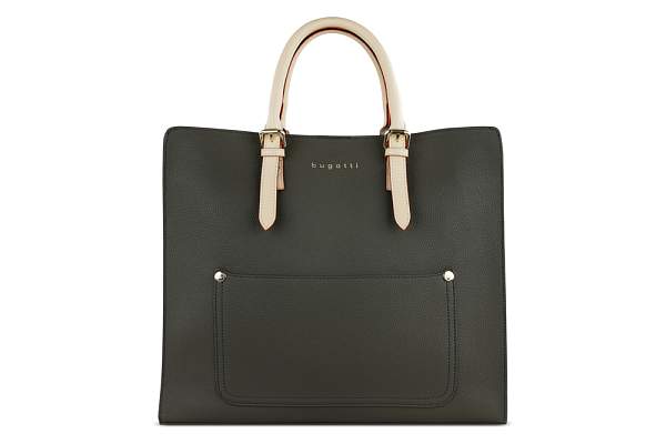 Сумка-шоппер BUGATTI Ella, оливковая, полиуретан, 37х12х31 см 49664084 BUGATTI, Артикул: 49664084 фото №1