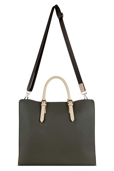 Сумка-шоппер BUGATTI Ella, оливковая, полиуретан, 37х12х31 см 49664084 BUGATTI, Артикул: 49664084 фото №1