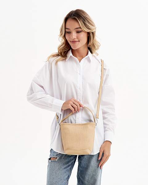 JS-1851-61 бежевая сумка женская Jane's Story Jane's Story, Артикул: JS-1851-61 фото №1