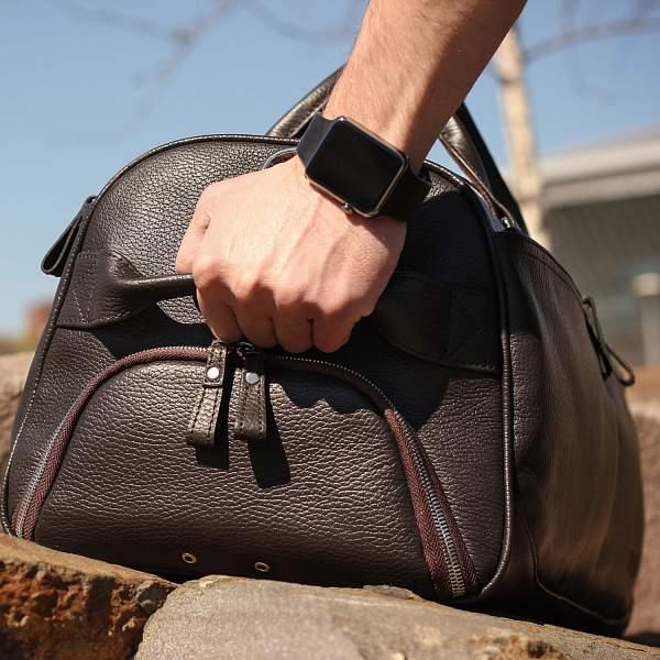 Дорожно-спортивная сумка BRIALDI Buffalo (Буффало) relief brown BR44582PQ Коричневый Brialdi, Артикул: BR44582PQ фото №1