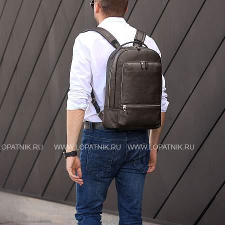 мужской рюкзак с 18 карманами и отделениями brialdi memphis (мемфис) relief brown br45796hs коричневый Brialdi