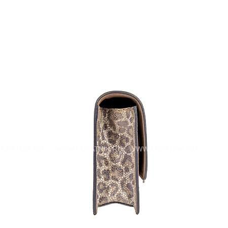 элегантная сумочка-клатч brialdi paola (паола) velour leopard br46901ex коричневый Brialdi
