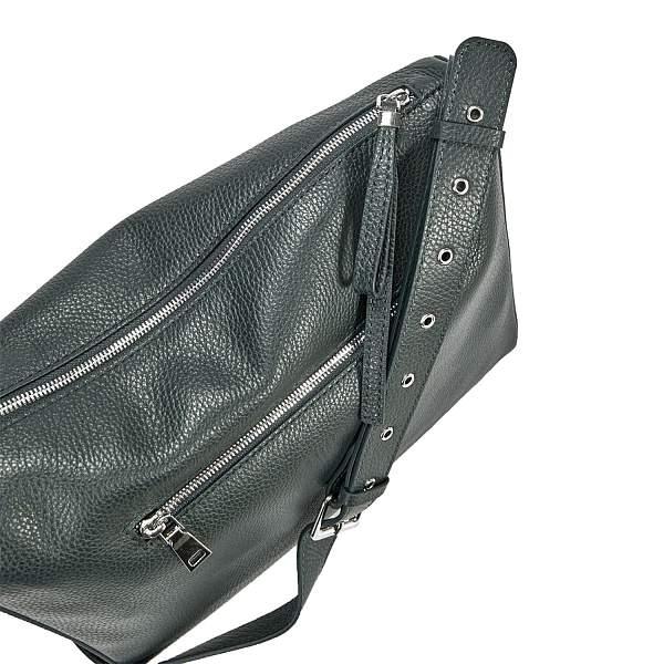 Вместительная женская сумка BRIALDI Fiona (Фиона) relief green BR47231LS Зеленый Brialdi, Артикул: BR47231LS фото №1