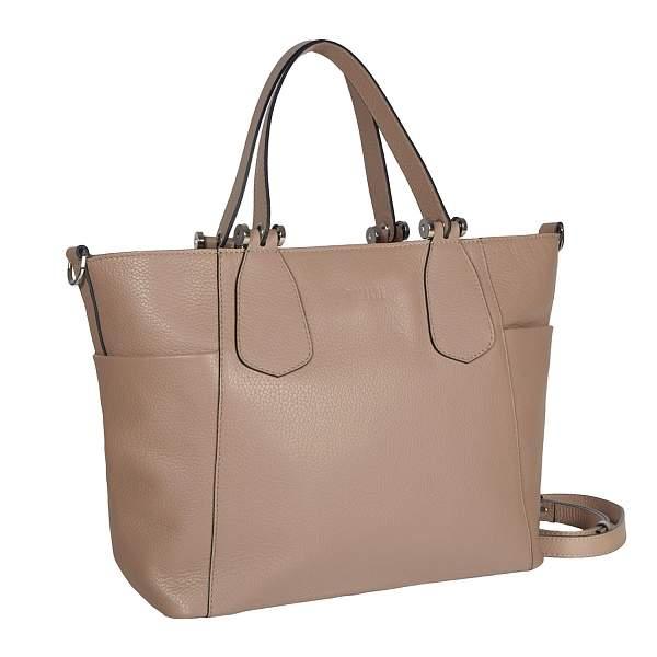 Мягкая женская сумка среднего размера BRIALDI Olivia (Оливия) relief beige BR47269CR Бежевый Brialdi, Артикул: BR47269CR фото №1