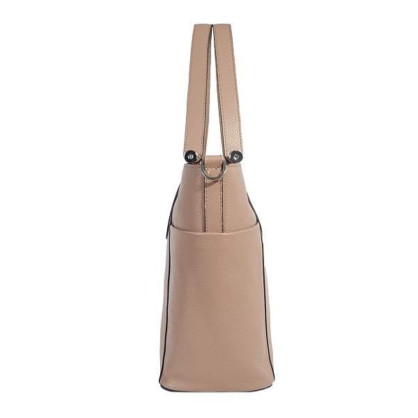 Мягкая женская сумка среднего размера BRIALDI Olivia (Оливия) relief beige BR47269CR Бежевый Brialdi, Артикул: BR47269CR фото №1