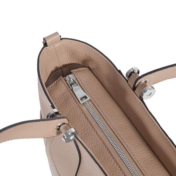 Мягкая женская сумка среднего размера BRIALDI Olivia (Оливия) relief beige BR47269CR Бежевый Brialdi, Артикул: BR47269CR фото №1