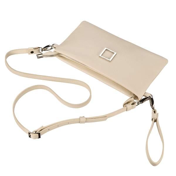 Женская сумочка-клатч 3-в-1 классической формы BRIALDI Coco (Коко) relief milky BR54337RW Белый Brialdi, Артикул: BR54337RW фото №1