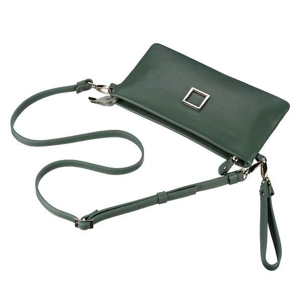 Женская сумочка-клатч 3-в-1 классической формы BRIALDI Coco (Коко) relief mint-mist BR54345PF Зеленый Brialdi, Артикул: BR54345PF фото №1