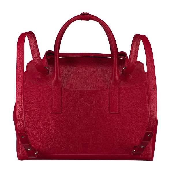 Женская деловая сумка-трансформер BRIALDI Queen (Королева) relief red BR55489TP Красный Brialdi, Артикул: BR55489TP фото №1