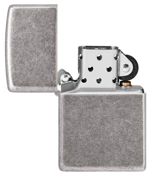 Зажигалка ZIPPO Armor® с покрытием Antique Silver, латунь/сталь, серебристая, 38x13x57 мм 28973 Zippo, Артикул: 28973 фото №1