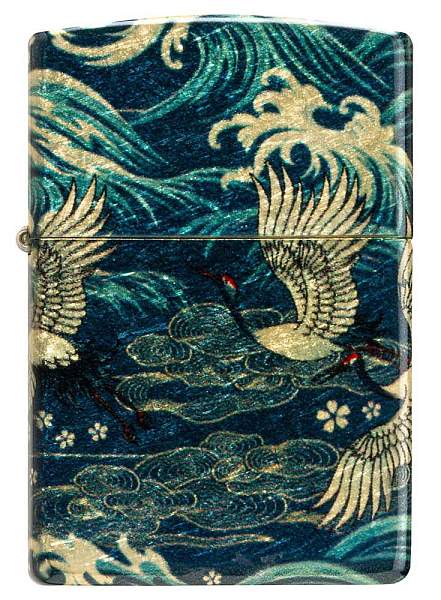 Зажигалка ZIPPO Eastern с покрытием 540 Tumbled Brass, латунь/сталь, зеленая, 38x13x57 мм 48684 Zippo, Артикул: 48684 фото №1