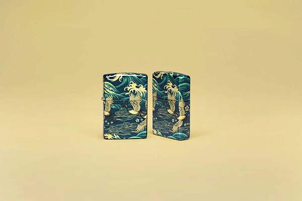 Зажигалка ZIPPO Eastern с покрытием 540 Tumbled Brass, латунь/сталь, зеленая, 38x13x57 мм 48684 Zippo, Артикул: 48684 фото №1