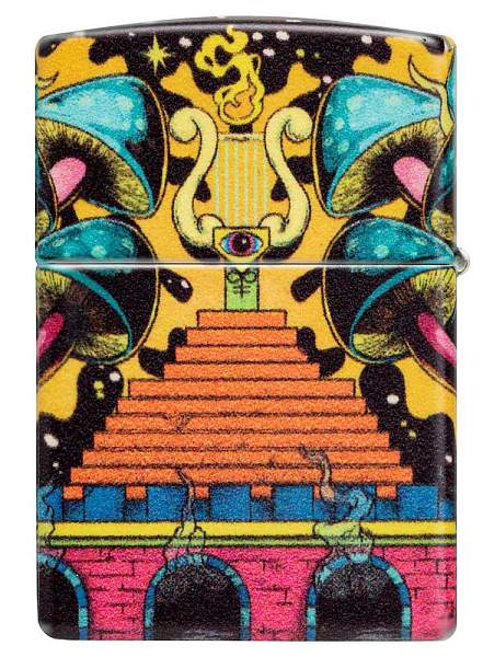 Зажигалка ZIPPO Skull Design с покрытием Glow In The Dark Green,латунь/сталь,разноцветная38x13x57 мм 48640 Zippo, Артикул: 48640 фото №1