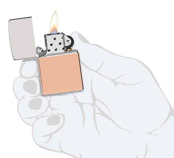 Зажигалка ZIPPO Bimetal с двойным металлическим покрытием, медь/латунь/сталь, медная, 38x13x57 мм 48694 Zippo, Артикул: 48694 фото №1