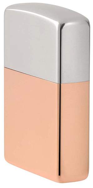 Зажигалка ZIPPO Bimetal с двойным металлическим покрытием, медь/латунь/сталь, медная, 38x13x57 мм 48694 Zippo, Артикул: 48694 фото №1
