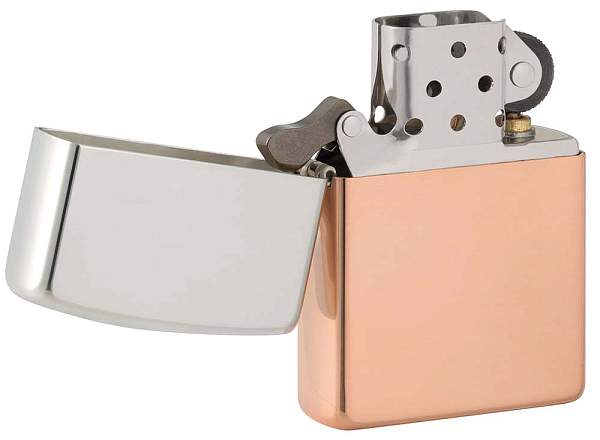 Зажигалка ZIPPO Bimetal с двойным металлическим покрытием, медь/латунь/сталь, медная, 38x13x57 мм 48694 Zippo, Артикул: 48694 фото №1