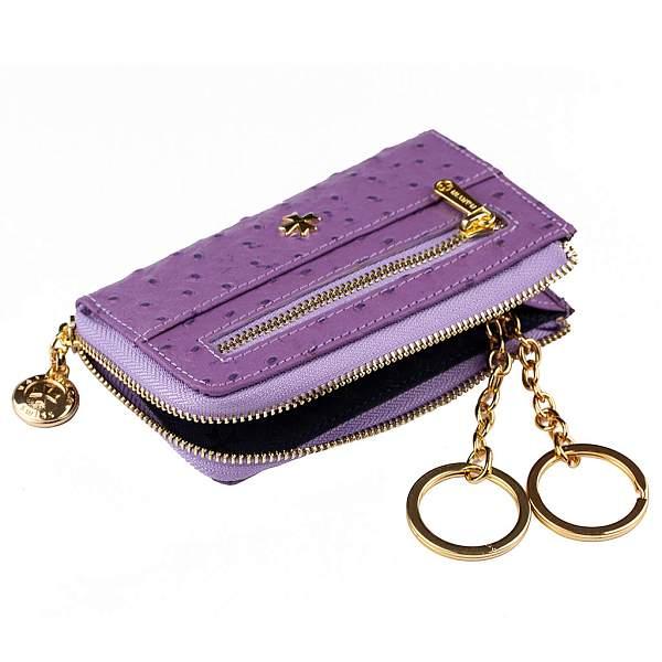 Ключница из натуральной кожи Vasheron, Артикул: 9278-N.Ostrich Lilac фото №1