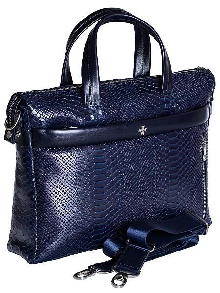 Портфель-сумка Narvin Vasheron, Артикул: 9741-N.Anaconda D.Blue фото №1