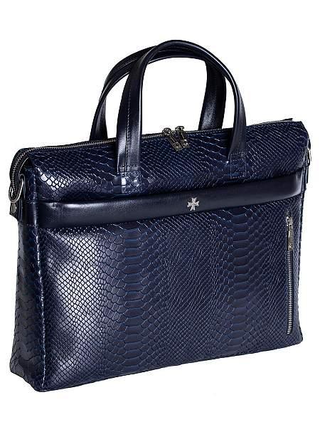 Портфель-сумка Narvin Vasheron, Артикул: 9741-N.Anaconda D.Blue фото №1