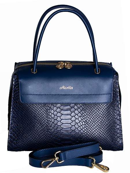 Сумка Narvin 9808-Anaconda D.Blue Vasheron, Артикул: 9808-Anaconda D.Blue фото №1