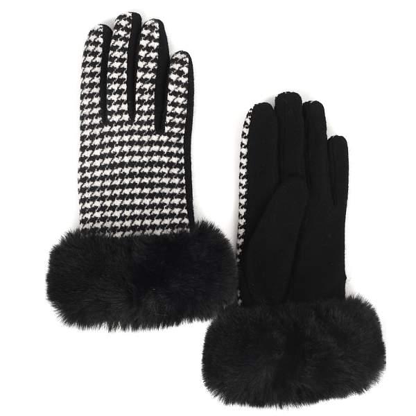 JRF2-1 FABRETTI Перчатки жен. 100%полиэстер, 85%шерсть/15%эластан Fabretti, Артикул: JRF2-1 фото №1