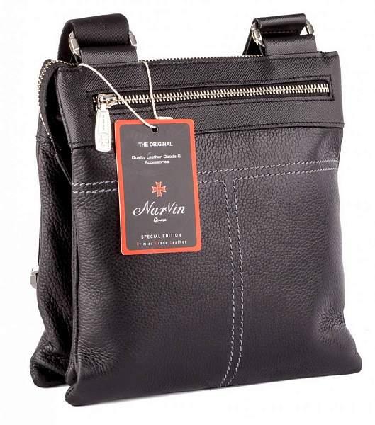 Сумка мужская с плечевым ремнем Narvin Vasheron, Артикул: 9499-N.Polo Black фото №1