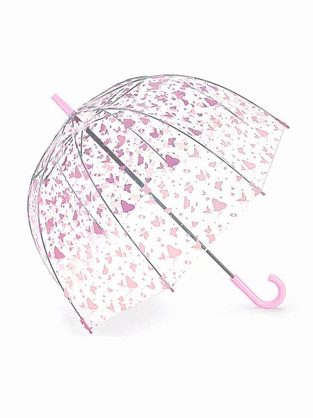 L042-4384 OverButterflies (Бабочки) Зонт женский трость Fulton Fulton, Артикул: L042-4384 OverButterflies фото №1
