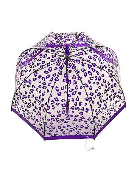 L042-4426 PurpleLeopard (Фиолетовый леопард) Зонт женский трость Fulton Fulton, Артикул: L042-4426 PurpleLeopard фото №1