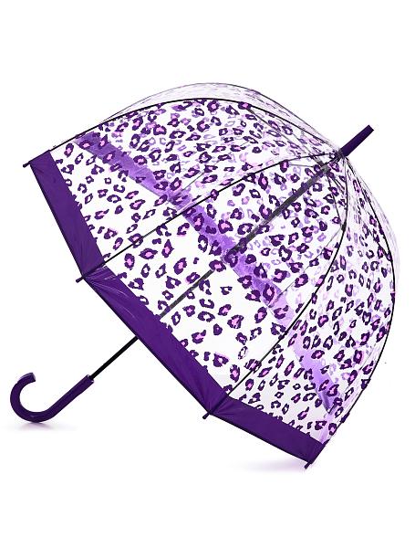 L042-4426 PurpleLeopard (Фиолетовый леопард) Зонт женский трость Fulton Fulton, Артикул: L042-4426 PurpleLeopard фото №1