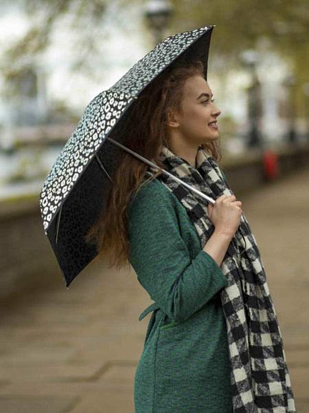 L501-4412 IridescentLeopard (Радужный леопард) Зонт женский механика Fulton Fulton, Артикул: L501-4412 IridescentLeopard фото №1