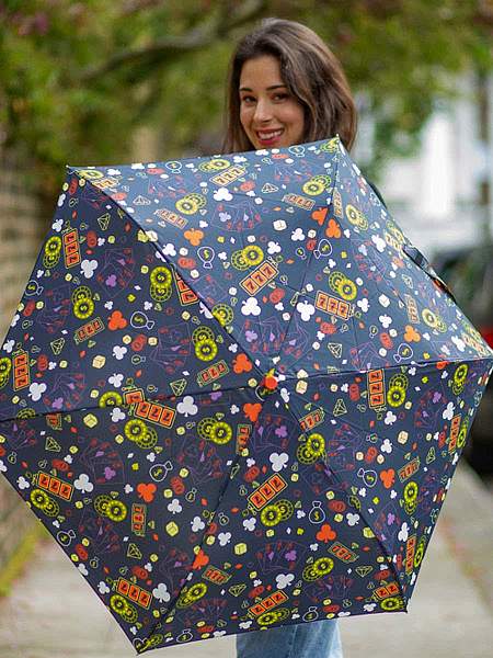 L926-4397 TrippyCasino (Казино) Зонт женский механика Fulton Fulton, Артикул: L926-4397 TrippyCasino фото №1