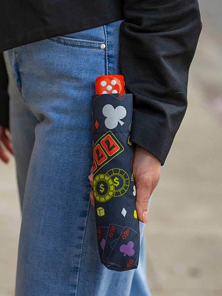 L926-4397 TrippyCasino (Казино) Зонт женский механика Fulton Fulton, Артикул: L926-4397 TrippyCasino фото №1