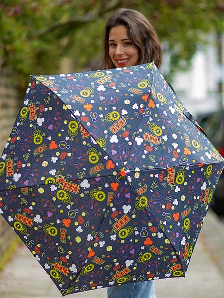 L926-4397 TrippyCasino (Казино) Зонт женский механика Fulton Fulton, Артикул: L926-4397 TrippyCasino фото №1