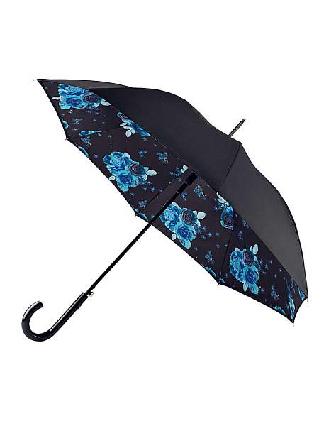 L754-4428 NightSkyFlowers (Синие цветы) Зонт женский трость Fulton Fulton, Артикул: L754-4428 NightSkyFlowers фото №1