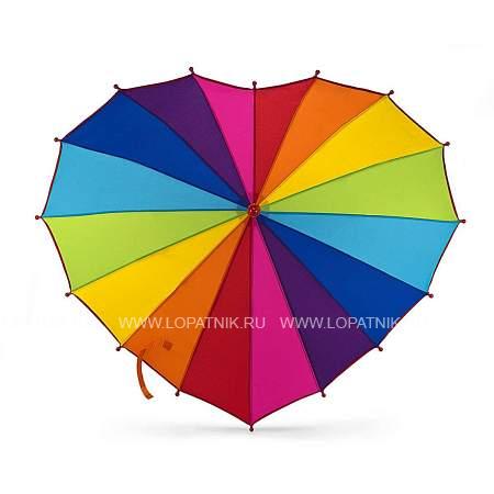 c932-4315 rainbowheart (радуга) зонт женский трость fulton Fulton