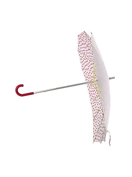 L909-4383 RedHearts (Красные сердечки) Зонт женский трость Fulton Fulton, Артикул: L909-4383 RedHearts фото №1