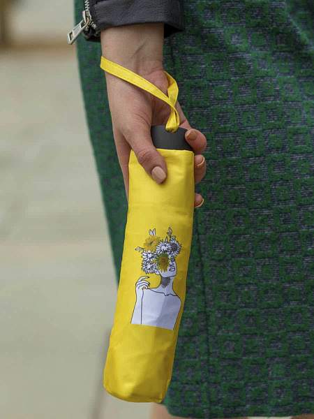 L884-4296 Sunflowers (Подсолнухи,В.Гог) Зонт женский механика Fulton Fulton, Артикул: L884-4296 Sunflowers фото №1