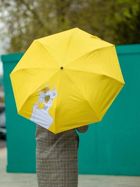 L884-4296 Sunflowers (Подсолнухи,В.Гог) Зонт женский механика Fulton Fulton, Артикул: L884-4296 Sunflowers фото №1