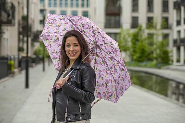 L354-4417 PinkFloral (Розовые цветы) Зонт женский механика Fulton Fulton, Артикул: L354-4417 PinkFloral фото №1